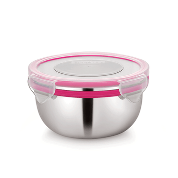 Salad Bowl Shape Steellock Container - 500ML