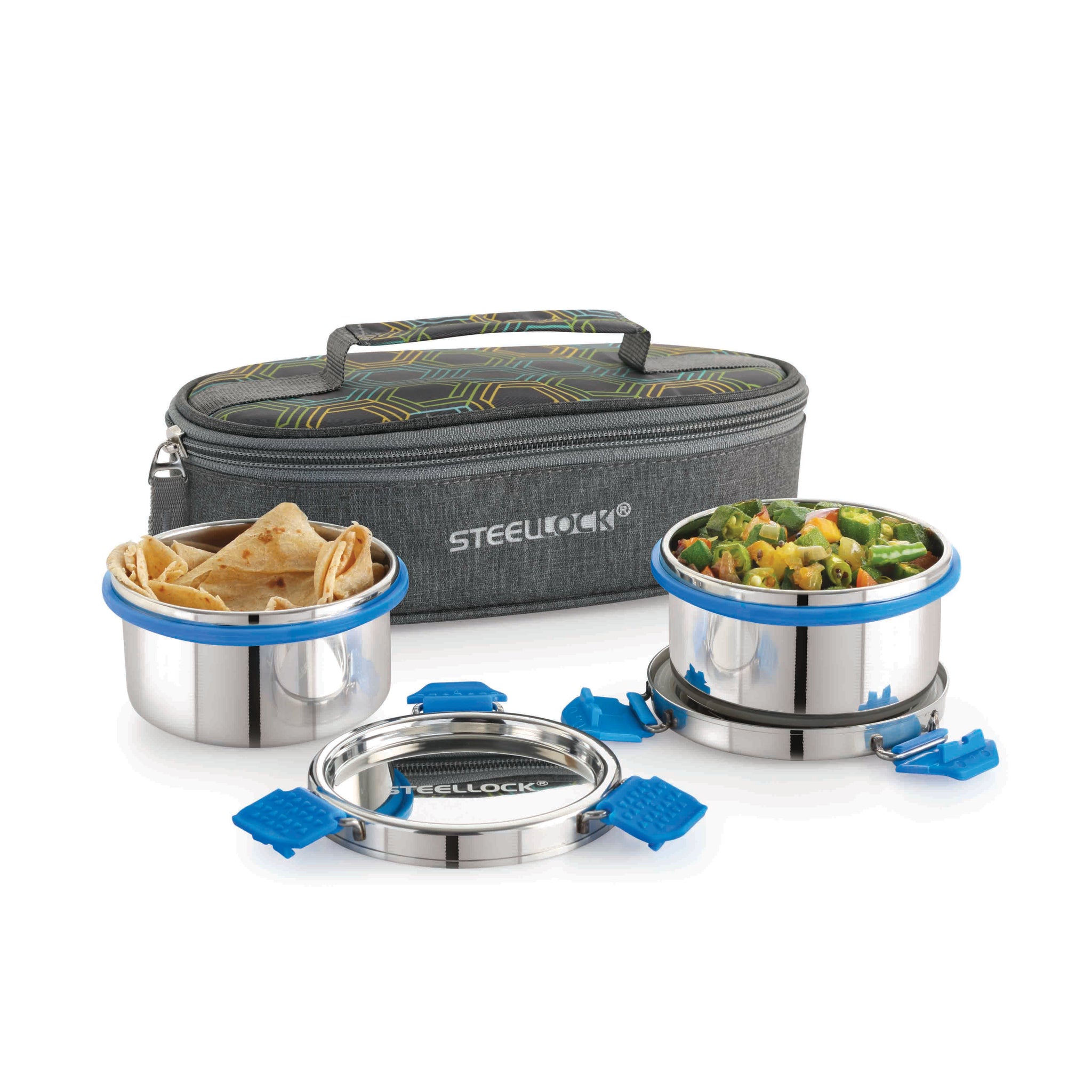 Steellock Pro Tiffin Lunch Box - 280ml x 2
