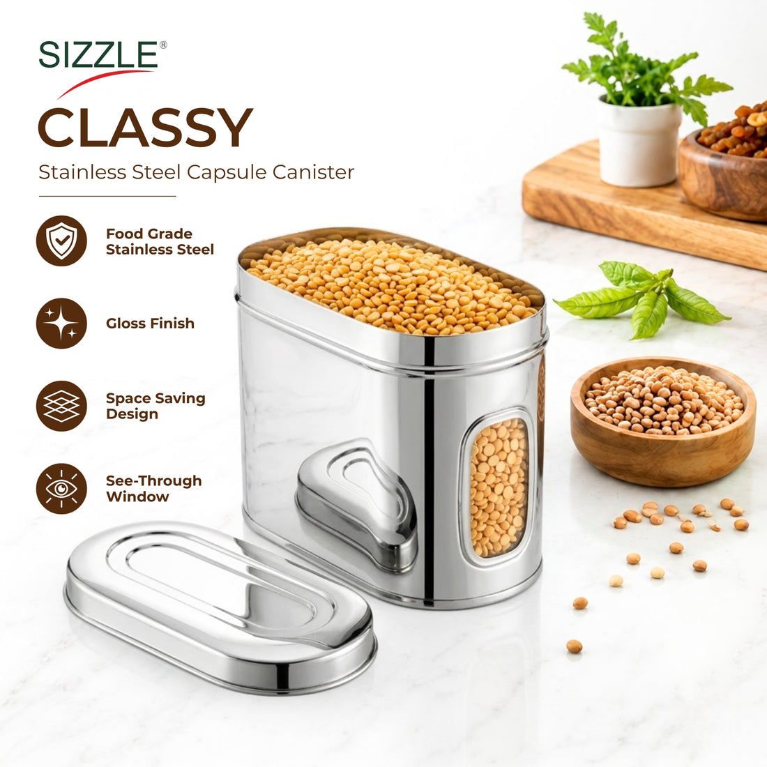 Classy Capsule Canister