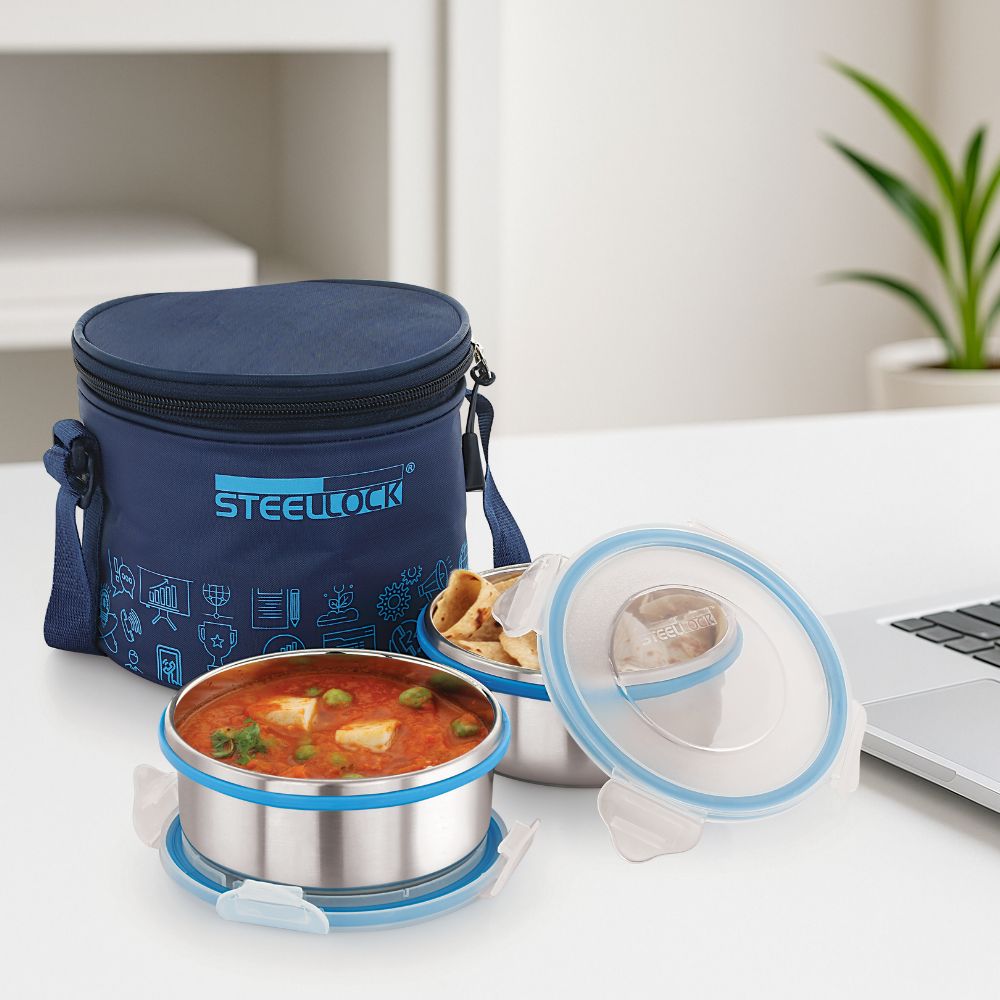 Steellock Tiffin Lunch Box - 450ml x 2