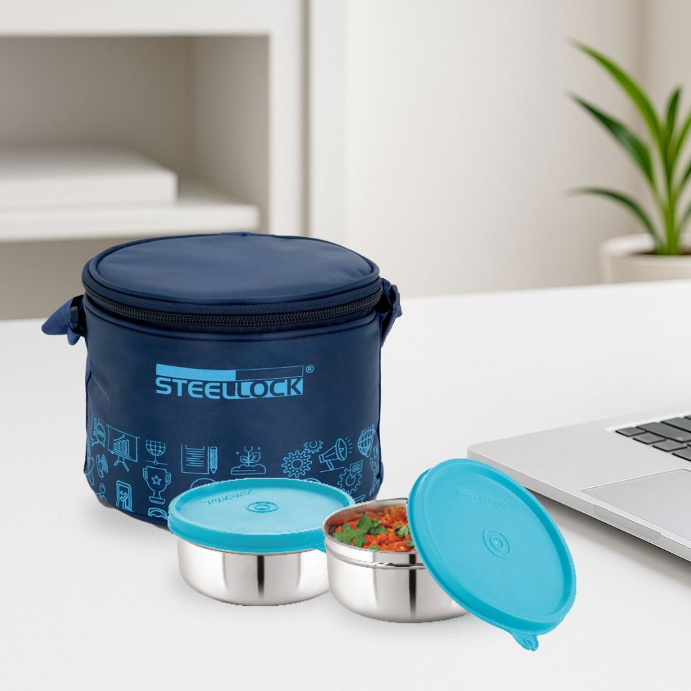 Steellock Flex Tiffin Lunch Box - 500ml x 2