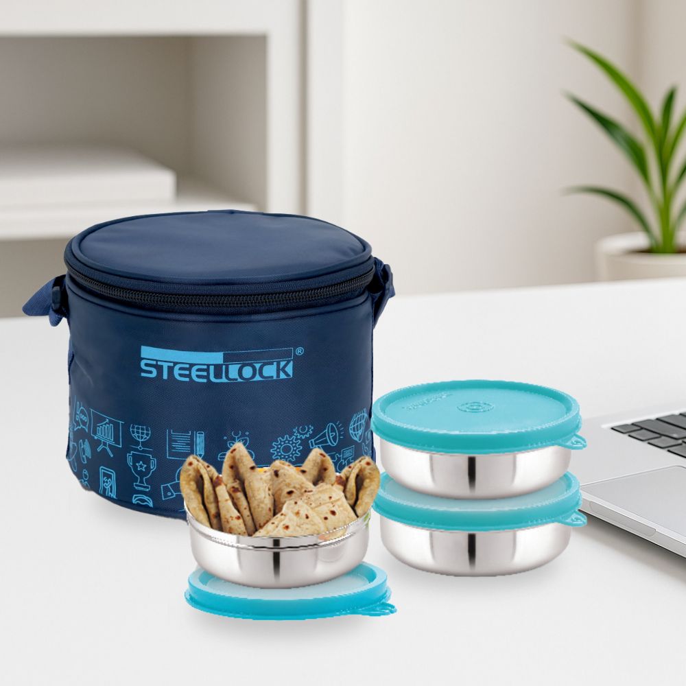 Steellock Flex Tiffin Lunch Box - 350ml x 3