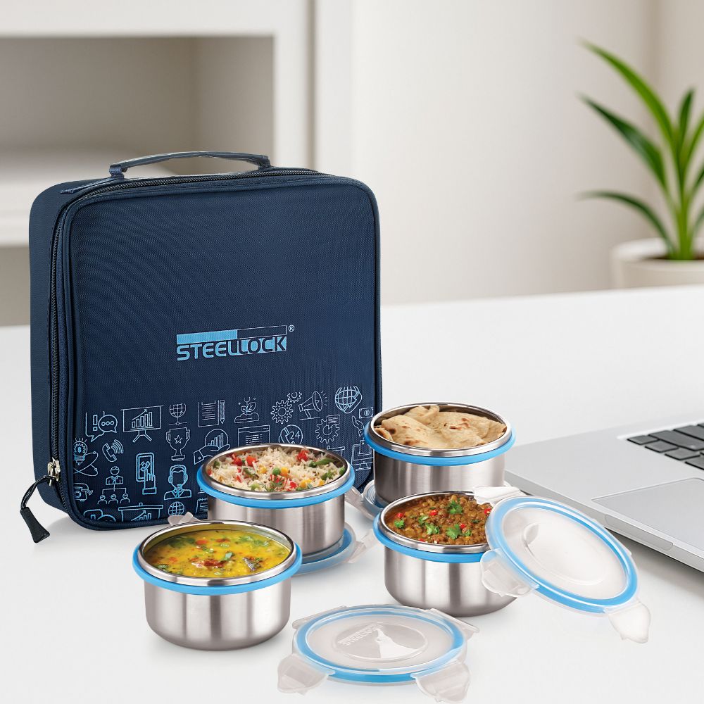 Steellock Tiffin Lunch Box - 280mlx 4