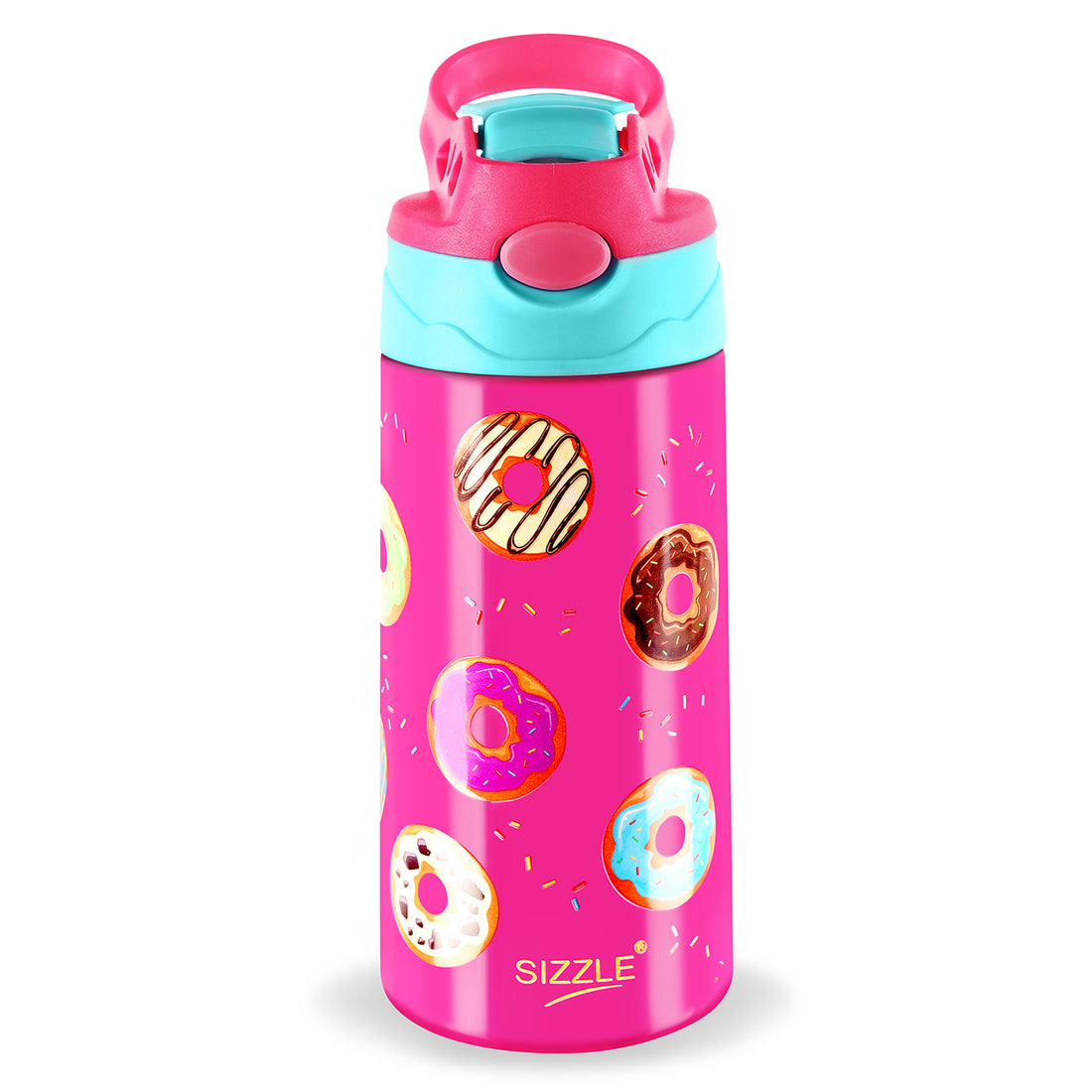 Super Sip 3D Stainless Steel Water Bottle - 500ml - Single Wall
