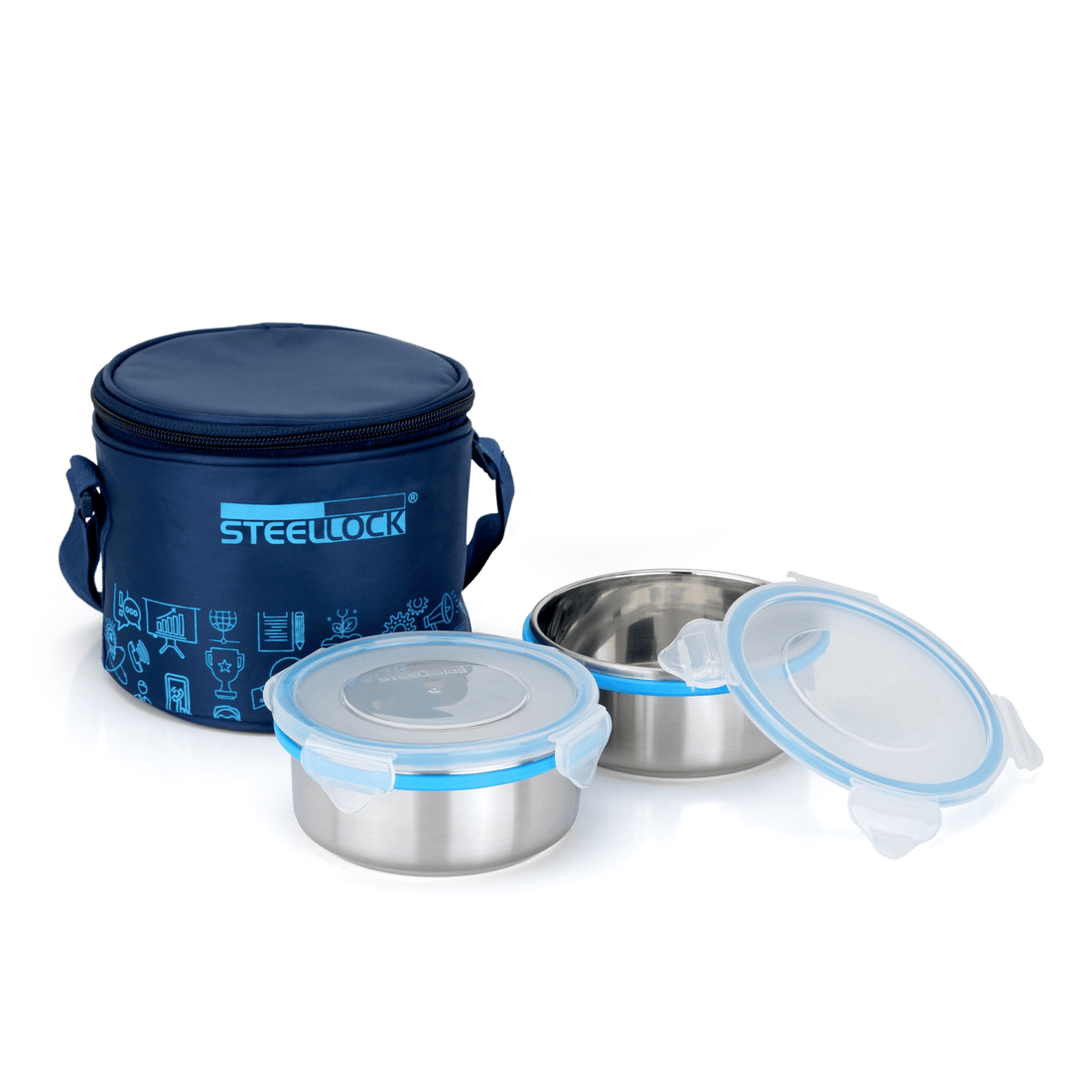 Steellock Tiffin Lunch Box - 450ml x 2