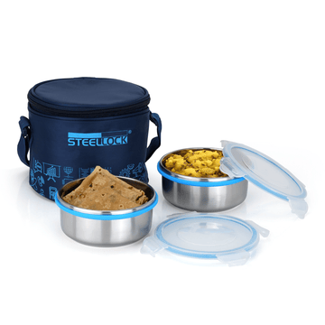 Steellock Tiffin Lunch Box - 450ml x 2