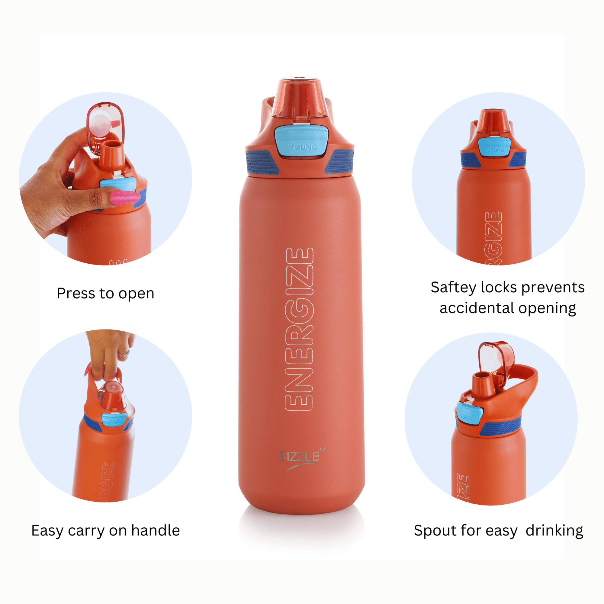 Sinq Double Wall Vacuum Insulated Bottle - 800ml