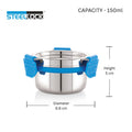 Food Storage Containers Steellock Pro Container-150ml