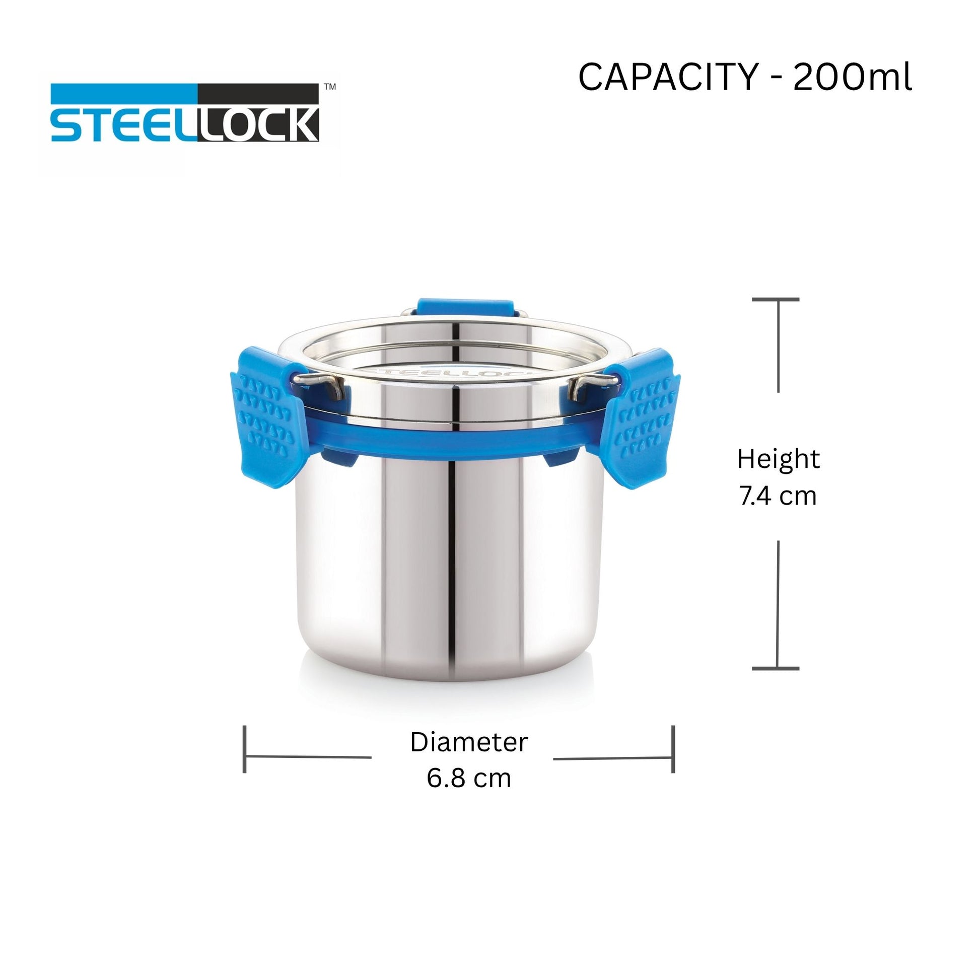 Stainless steel food storage container tiffin lunch box-200ml