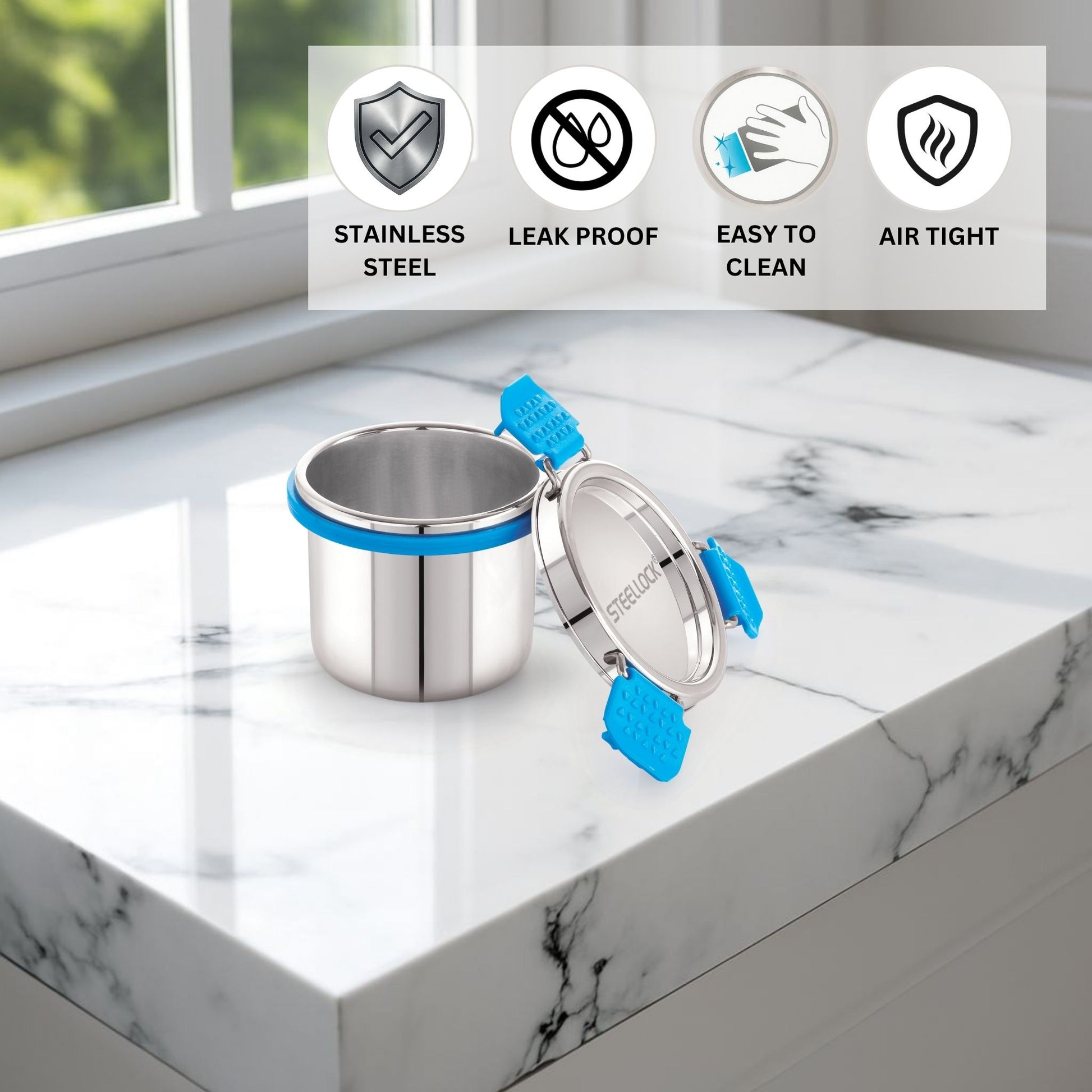 Stainless steel food storage container tiffin lunch box-200ml