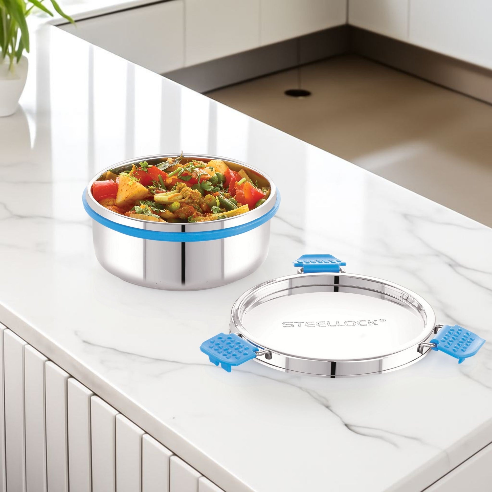 Stainless steel food storage container tiffin lunch box-450ml