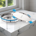 Stainless steel food storage container