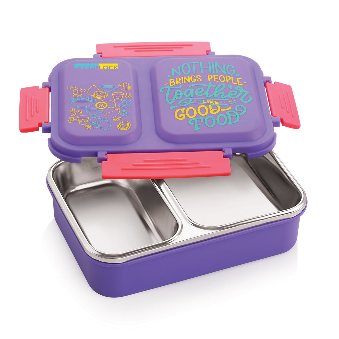 SmartMeal 2-Partition Stainless Steel Insulated Tiffin 650 ML