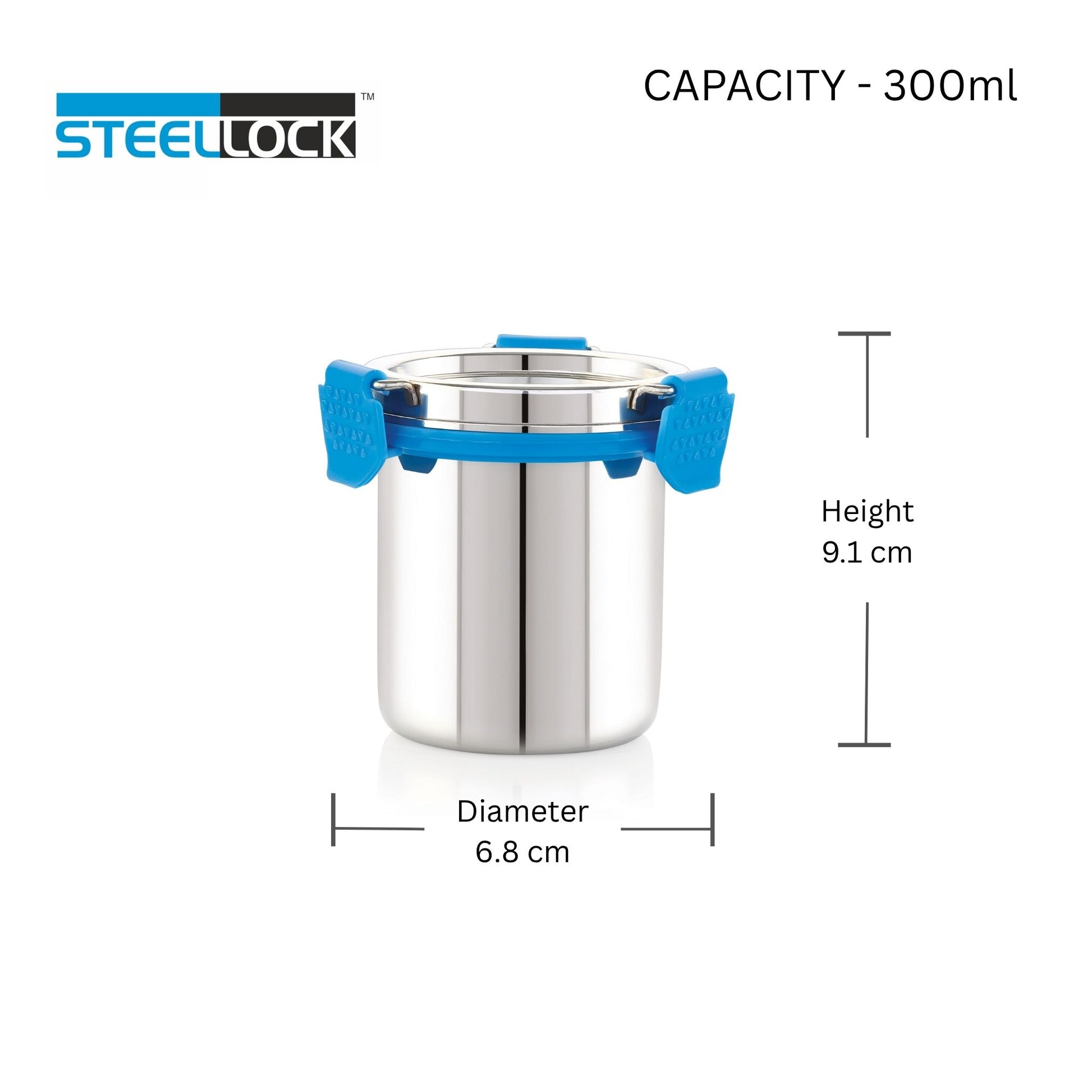 Stainless steel food storage container tiffin lunch box-300ml