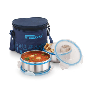 Steellock Tiffin Lunch Box - 450ml x 2