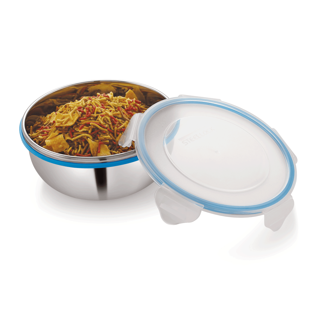 Salad Bowl Shape Steellock Container - 800ML